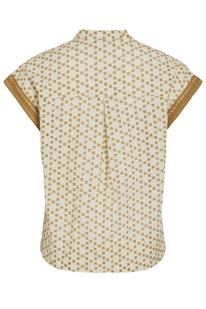 VISUMIRA V-NECK CP TOP 14106196 Birch/Wood thrush